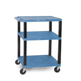 Tuffy 34" Open Shelf AV Cart with Legs