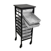 Mobile Workstation Storage Unit with Drawers