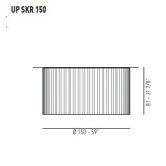 59" Skirt - Single Fabric Flush Mount