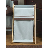 Hotel Blue and Brown Laundry Hamper