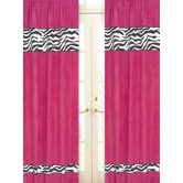 Zebra Pink Collection Window Panels