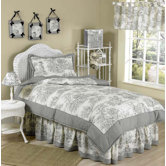 Black French Toile Kid Bedding Collection