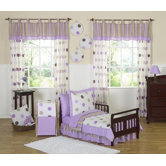 Mod Dots Purple Toddler Bedding Collection