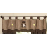 Teddy Bear Chocolate Window Valance