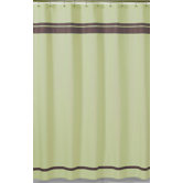 Hotel Green and Brown Collection Shower Curtain