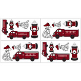Fire Truck Collection Wall Decal Stickers