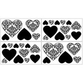 Isabella Black and White Collection Wall Decal Stickers