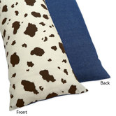 Wild West Cowboy Collection Body Pillow Case  - Cow Print