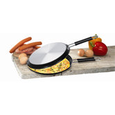 2-tlg. Antihaft-Doppelgrillpfanne "Grill" Set aus Aluminium