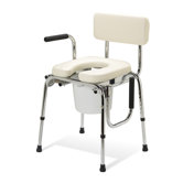 Padded Drop Arm Commode