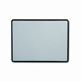 Contour Fabric Bulletin Board, 48 x 36, Gray, Plastic Graphite Frame