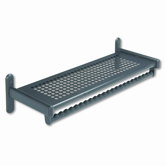 36" Wide Wall Shelf Rack, Steel, Black Powder Coat