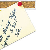 Bulletin Bar I Natural Cork Bulletin in Natural with Aluminum Frame