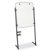 Total Erase Presentation Dry-Erase Easel with Black Steel Frame