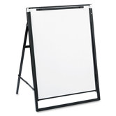 Futura Dry-Erase Presentation Easel in White with Black Frame