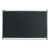 Embossed Bulletin Board in Black with Aluminum Frame