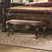 Grand European Wooden Bedroom Bench