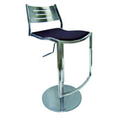 Shiny Adjustable Height Swivel in Stainless Steel
