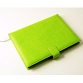 On the Go Pebble Grain Ruled Journal in Lime