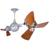 53" Italo Ventania 3 Wooden Blade Ceiling Fan