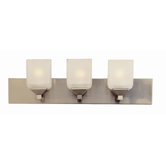 Contemporary Vanity Light in Pewter