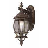 Outdoor 20"  Wall Lantern with Beveled Glass Shade