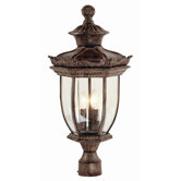 Outdoor 25.25"  Post Lantern in Patina