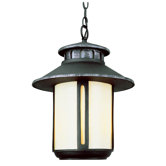 Outdoor Hanging Lantern with Honey Glass