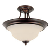2 Light Semi Flush Mount