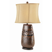 Fleur Di Lis Table Lamp in Rubbed Oil Bronze