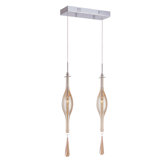 Contemporary 2 Light Drop Pendant