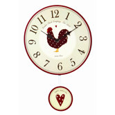 Country Kitchen Pendulum Wall Clock
