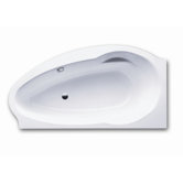 Atmo Right 67" x 35.4" Bath Tub with Molded Panel and Feet in White