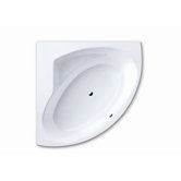 Punta Duo 3 55.1" x 55.1" Bath Tub with Polystyrene Support and Panel in White