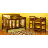 Amy 3-in-1 Convertible Crib Set with Toddler Rail