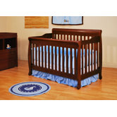 Athena Alice Convertible Crib with Toddler Rail in Cherry