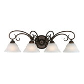 Homestead Ridge  Vanity Light in Rubbed Bronze