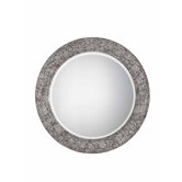 Jewelry 33" x 33" Mirror in Brushed Steel