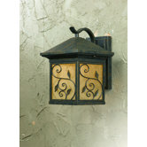 One Light Outdoor Large Wall Lantern in Weathered Bronze