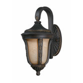 Ambassador Outdoor Wall Lantern in Weathered Bronze
