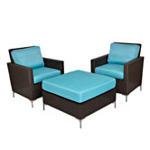 Napa Springs 3 Piece Deep Seating Group with Cushions