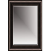 Beveled Mirror with Polystyreen Frame in Black