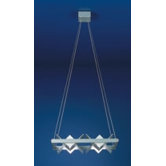 Loft Four Light Square Parallel Ceiling Pendant