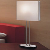 Tecla 20" Table Lamp in Matte Nickel