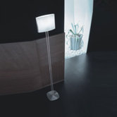 Tecla Floor Lamp in Matte Nickel