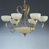 Torre Traditional Chandelier in Painted Bronze