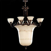 Vidra Chandelier in Rustic Bronze