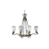 Parma Chandelier in Vintage SIlver