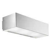 Domino Inox Three Light Flush Mount  / Wall Sconce Strip Light in Stainless Steel