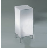 Kubik Table Lamp in Metallic Gray